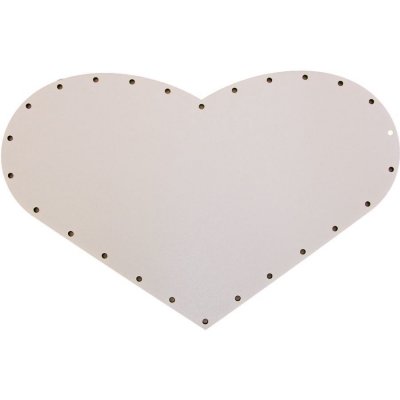 sololak bílý srdíčko 28x23 s 26 otvory 22B2823S – Zboží Dáma