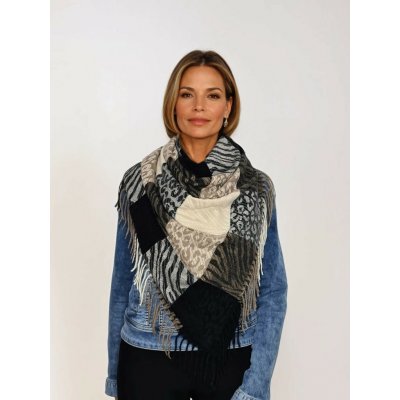 Classic Scarf dámská zimní kostkovaná vlněná šála – Zboží Dáma