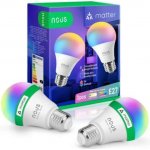Smart LED žárovka E27 9W RGB NOUS P3/2pack WiFi Tuya sada 2ks – Hledejceny.cz