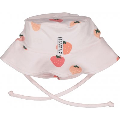 Dětský bambusový klobouk proti slunci Geggamoja růžový Strawberry – Hledejceny.cz