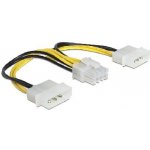 Delock napájecí 8 pin EPS - 2 x 4 pin molex / 15cm 83410 – Hledejceny.cz