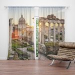 Sablio Závěs Řím Forum Romanum: 2ks 140x250cm – Hledejceny.cz