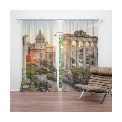 Sablio Závěs Řím Forum Romanum: 2ks 140x250cm – Hledejceny.cz