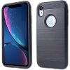 Pouzdro a kryt na mobilní telefon Apple Pouzdro AppleKing s broušenou texturou iPhone XR - černé