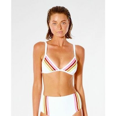 Rip Curl WAVE SHAPERS STRIPE BANDED TRI White