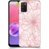 Pouzdro a kryt na mobilní telefon Samsung Pouzdro ACOVER Samsung Galaxy A03s A037G s motivem Floral I