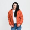 Dámská bunda Urban Classics Ladies Hooded Puffer Jacket oranžová