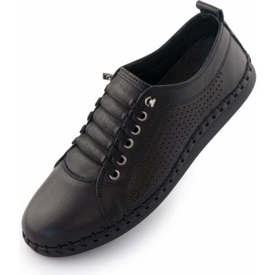 Nell Dámské kožené boty Perform Black – Zboží Dáma