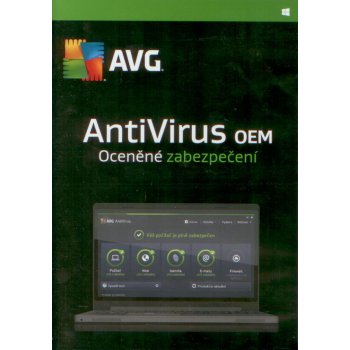 AVG AntiVirus 2016 OEM, 1 lic. 1 rok SN DVD (AVCEO12DCZS001)