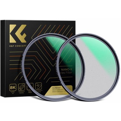 KF CONCEPT K&F Concept Black Mist set dvou filtrů 1/4 & 1/8 (67mm) SKU.1911 Prémiový Black Mist filtr SKU.1911 – Zboží Živě