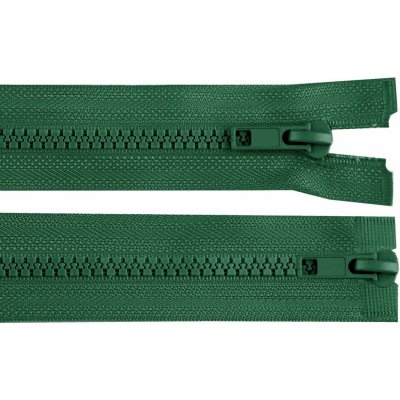 Prima-obchod Zip kostěný No 5 dělitelný 2 jezdce / dvoucestný 95 cm bundový, barva 273 zelená smrková – Hledejceny.cz