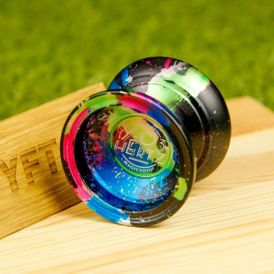 Kovové yoyo Hertz MagicYoyo na freestyle triky Galaxy – Zboží Dáma