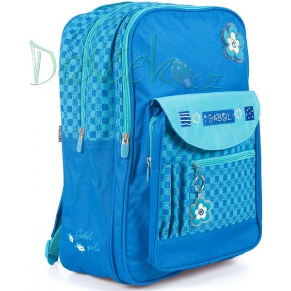 Školní batoh Gabol batoh modrá kytička