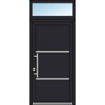OknaDvereNaMiru.cz Vchodové dveře INOX 1415 + Nadsvětlík 90 x 220 cm – Hledejceny.cz