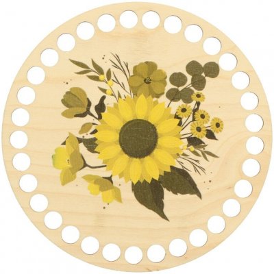 Natana dřevěné dno pro košík slunečnice 15cm – Zboží Dáma