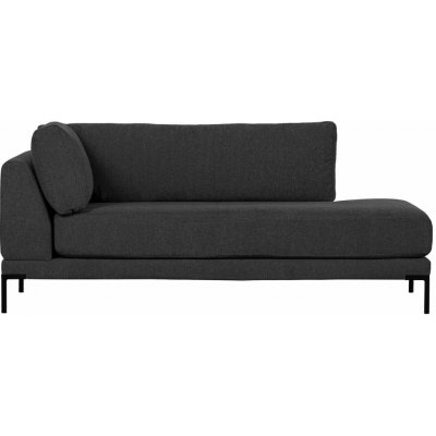 Woood Coulee 200 cm pravá tmavě šedá látková – Zboží Dáma