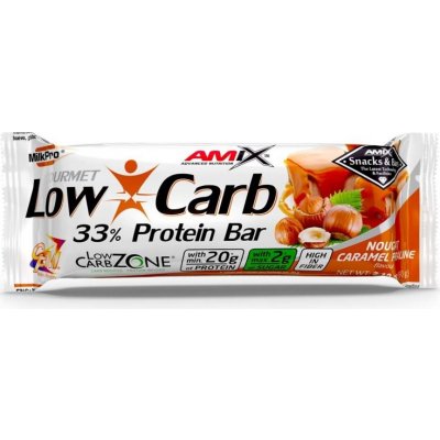 Amix Low-Carb 33% Protein Bar Nougat-Caramel, 60g