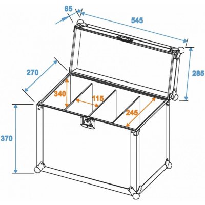 Eurolite Transportní case pro 4x SLS, velikost M – Hledejceny.cz