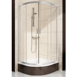 Ravak Sprchový kout čtvrtkruhový 90×90 cm satin, BLCP4-90 SABINA TRANSPARENT 3B270U40Z1