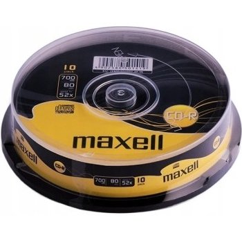 Maxell CD-R 700MB 52x, spindle, 10ks (MX10S)