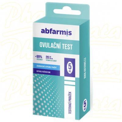 Abfarmis Ovulační test 20mIU/ml 5 ks – Sleviste.cz
