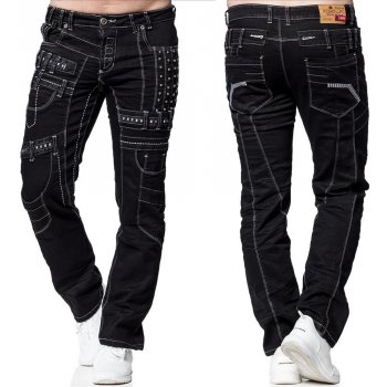 Kosmo Lupo kalhoty pánské KM8004-1 džíny jeans černá