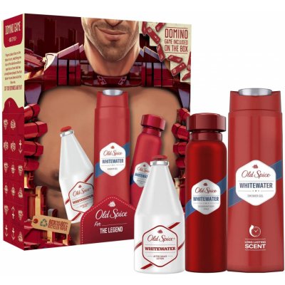 Old Spice Whitewater balzám po holení 100 ml + sprchový gel 250 ml + deospray 150 ml dárková sada – Zboží Mobilmania