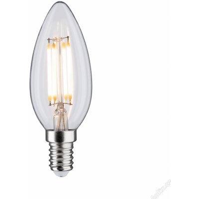 Paulmann LED svíčka 4,5 W E14 čirá teplá bílá