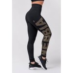 Nebbia dámské legíny Intense Gold print 827 černé – Zboží Mobilmania