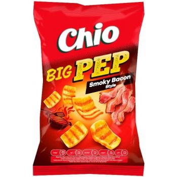 Chio Big Pep smažený pšenično bramborový snack s příchutí uzené slaniny 65 g