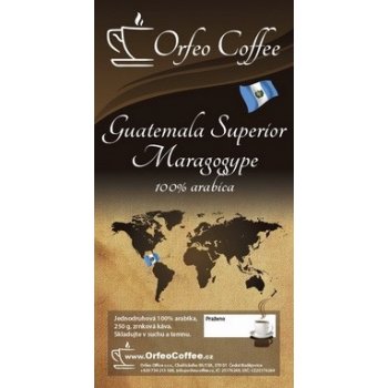 Orfeo coffee Guatemala Superior Maragogype 100% arabika 250 g