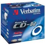 Verbatim CD-R 700MB 52x, Super AZO, jewel, 10ks (43327) – Zboží Živě