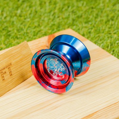 Octopus Beboo Yoyo kovové yoyo Modrá + červená – Sleviste.cz