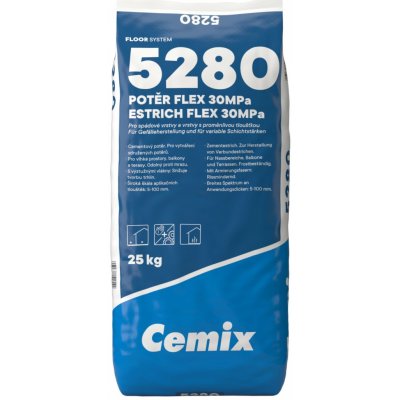 Cemix – Flex 5280 Potěr cementový 30 MPa 25kg – Zboží Mobilmania