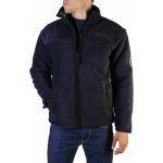 GEOGRAPHICAL NORWAY mikina fleece USINE MEN s kožíškem tmavě modrá – Sleviste.cz