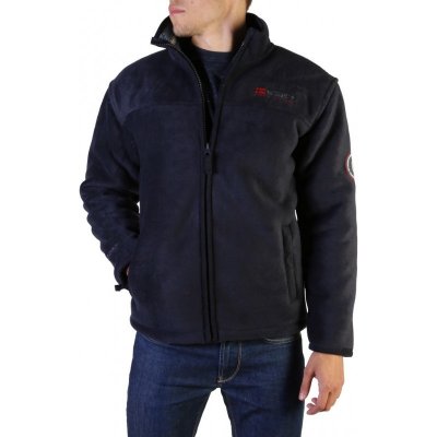 GEOGRAPHICAL NORWAY mikina fleece USINE MEN s kožíškem tmavě modrá