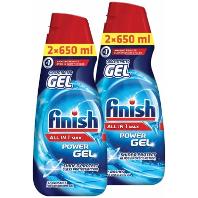 Finish Power gel do myčky nádobí 2 x 650 ml – Hledejceny.cz