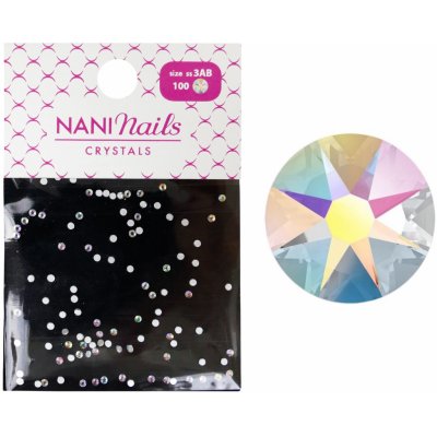 NANI kamínky SS3 Crystal AB 100 ks – Zboží Dáma