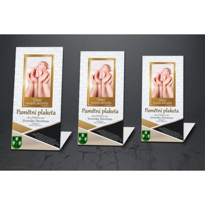 Plaketa AL stojánek vítání občánků AL.A08/AL.A08 C – Hledejceny.cz