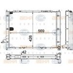 BEHR HELLA SERVICE Chladič vody BEHR HELLA SERVICE Version ALTERNATIVE BHS 8MK 376 713-634