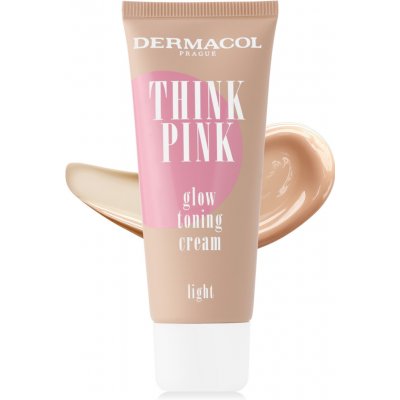 Dermacol Think Pink Glow Toning Cream rozjasňující tónovací krém 1 Light 30 ml – Zboží Dáma