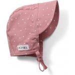 Moniel Dětská rostoucí zavazovací čepice s kšiltem Dots Růžová – Zboží Dáma