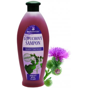 Herbavera lopuchový šampon pro lesk vlasů 550 ml