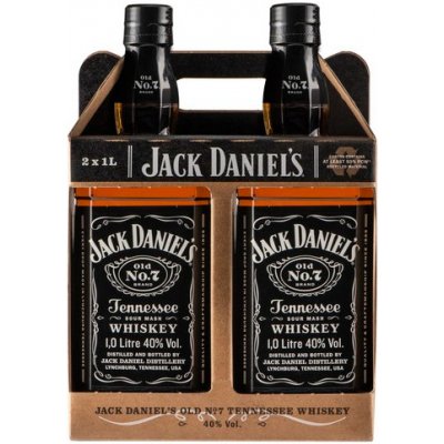 Jack Daniel's Twin Pack 40% 2x 1 l (karton) – Zbozi.Blesk.cz