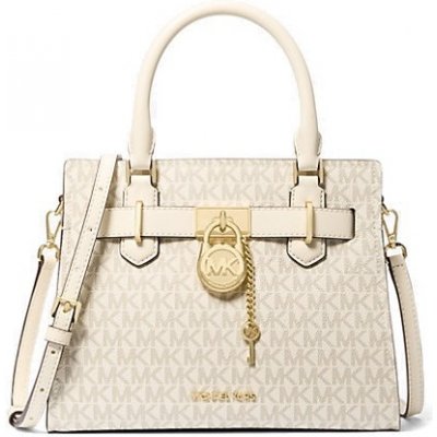 Michael Kors kabelka Hamilton small logo krémová – Hledejceny.cz