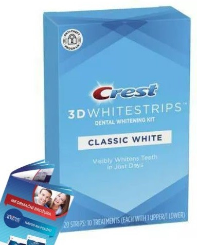 Procter & Gamble Bělicí pásky Crest 3D Classic White 20 ks od 1 250 Kč -  Heureka.cz