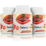 Golden Nature Železo+Vitamin C+Kys. listová 2+1 300 kapslí – Hledejceny.cz