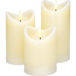 Solight 1V279 Sada LED svíček z přírodního vosku 3 ks – Zboží Dáma