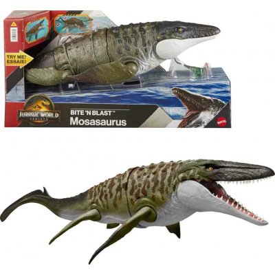 Mattel Jurský Svět Rebirth Mosasaurus Bite'n'blast velký 65 cm JCH00 – Sleviste.cz