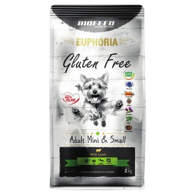 Biofeed Euphoria Gluten Free s jehněčím Puppy Mini 2 kg